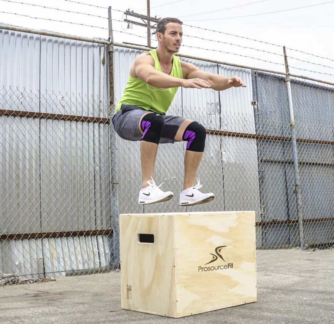 Wooden plyometric box